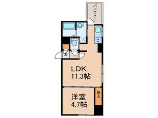 ブリッジサイド43の物件間取画像